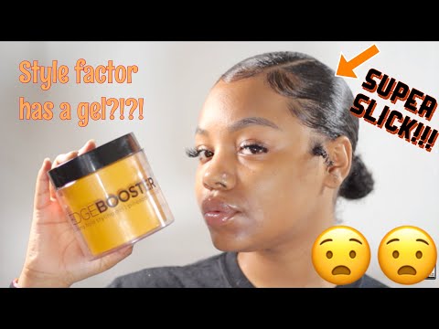 I did a slick back only using style factor edge booster GEL! YES GEL!! Video