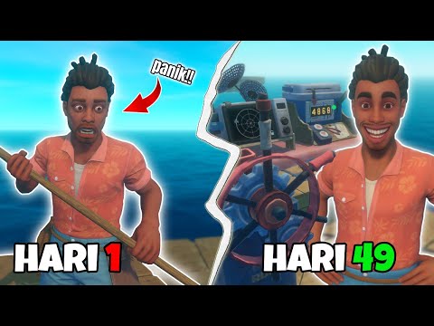 Aku Mencoba Bertahan Hidup di Lautan Luas! | 100 Hari Raft Indonesia