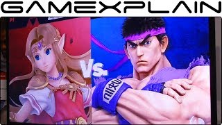 Super Smash Bros. Ultimate 1 vs 1 Gameplay - Zelda vs.Ryu on Boxing Ring