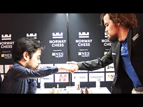 Magnus SACRIFICA 25 SECONDI alla mossa 1 contro Hikaru in una partita BLITZ | Scacchi Blitz Norve...