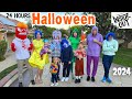 24 Hours With 8 Kids On Halloween 2024