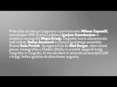 Predstavitev monografij SNG Drama Ljubljana: Milena Zupančič in Polde Bibič