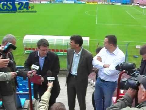 Konferencja na stadionie Pogoni