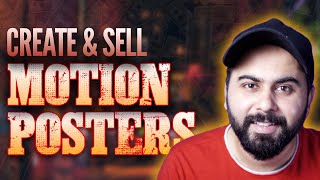 Create & Sell Motion Poster on Fiverr, Low Competition Fiverr Gig Ideas to Make Money