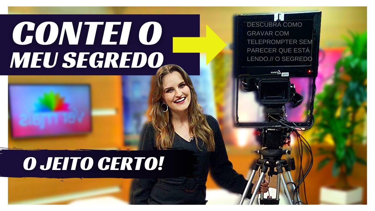 COMO FALAR PRA CAMERA SEM PARECER QUE ESTÁ LENDO | Aprenda a usar teleprompter