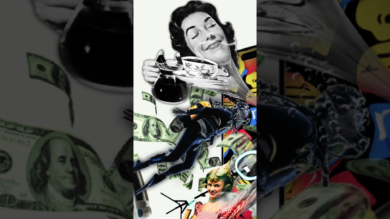 DOOM SCROLL Collage Animation #animation #collage #artprocess #digitalart