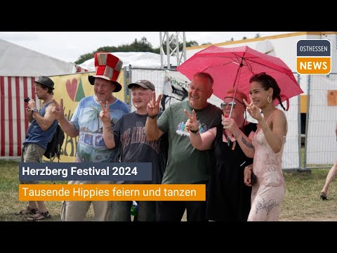 BREITENBACH: Tag eins auf dem Herzberg Festival - Tausende Hippies feiern und tanzen