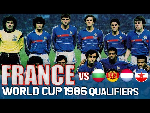 Ballon de foot Equipe de France 1986 photos joueurs Opel GM