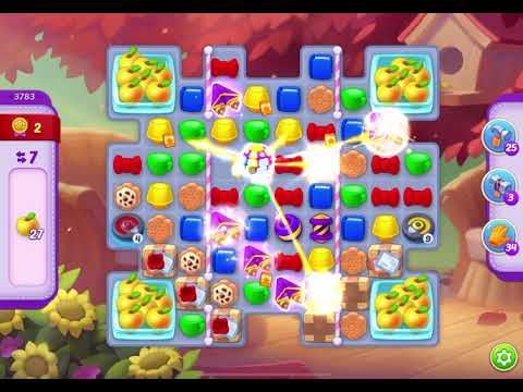 HomeScapes Level 3783 no boosters (18 moves)