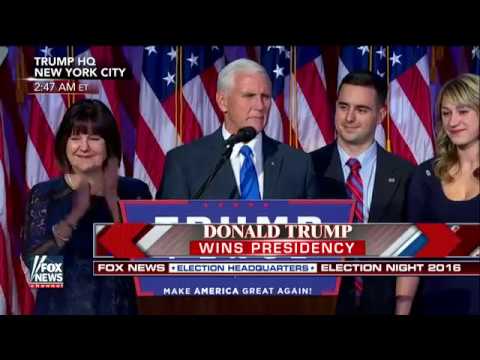 TRUMP Pence Presidential VICTORY acceptance FULL Speech PART1 November 9 2016 News Video