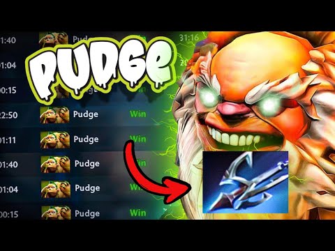 New OP Carry Pudge First Item Harpoon Insane 1v5 24Kills Dota 2