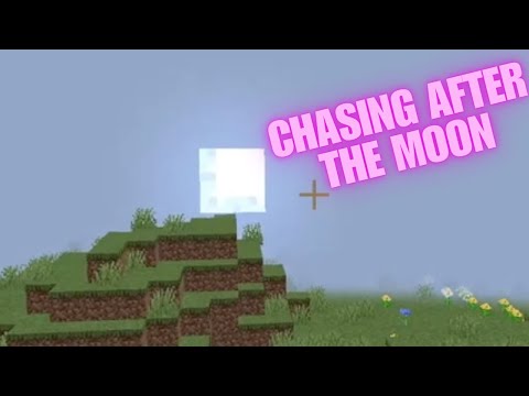 Unbelievable! I chased after the moon in Minecraft! (Vtuber Clips)