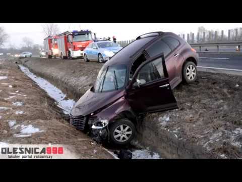 29.01.2017- Wypadek Chryslera i Citroena przed Smardzowem