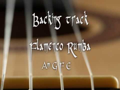 Backing track flamenco rumba Am G F E