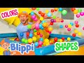 Blippi Learns Shapes At Ball N Bounce Indoor Playground Educational Videos For Kids