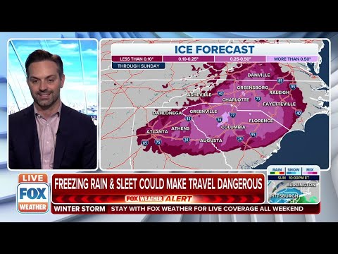 Freezing Rain, Sleet To Make Travel Dangerous In Southeast During Winter Storm
