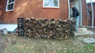 preview picture of video 'GoPro Hero HD Time Lapse - Stacking Wood Behind the Garage'