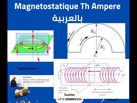 Magnetostatics: Ampère's theorem (course in Arabic)