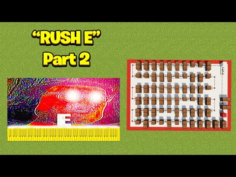 "RUSH E" - Sheet Music Boss (Part 2) Minecraft Note Blocks Tutorial