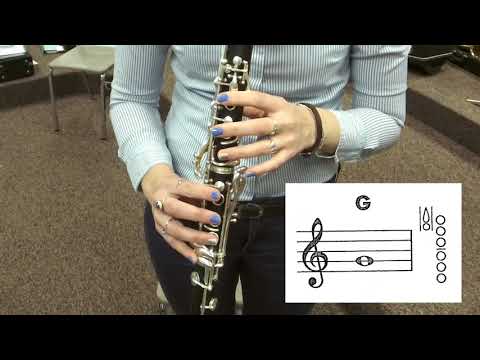 Concert B-Flat Chromatic Scale - Clarinet Demo & Note Map