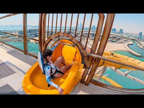 Riding the World’s Tallest Water Slide 🔥 Guinness World Record