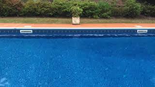 Draining rain water from pool