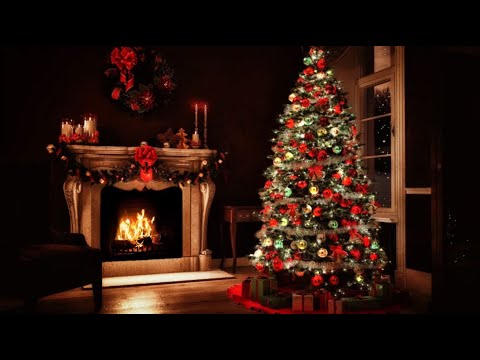 Cozy Christmas Fireplace | Christmas Yule Log