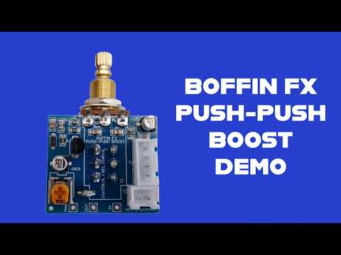 Boffin FX Push-Push Onboard Clean Boost Preamp 20dB 500K r Humbuckers, Super Strats & LPs image 10