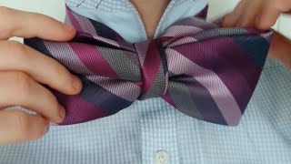 How to Tie a Bow Tie with a Regular Tie