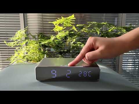 Wireless Charger + Alarm Clock + Thermometer