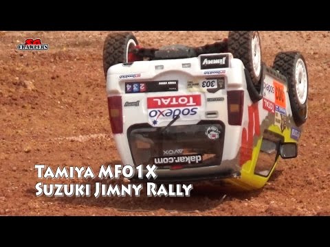 Tamiya MF01X Suzuki Jimny at the Woodgrove Rally offroad track