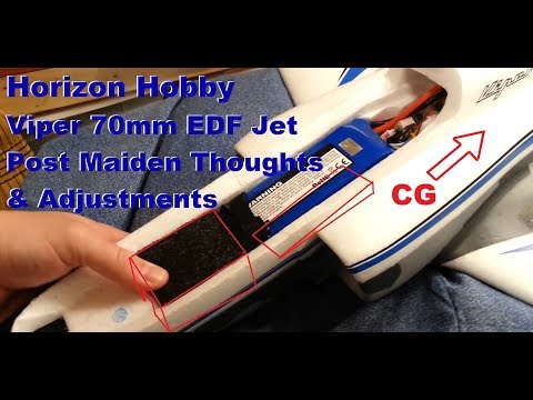 Horizon Hobby - Viper 70mm Jet - Post Maiden Thoughts & Adjustments