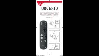 One For All Universal Remote Instructions - URC 6810 Manual