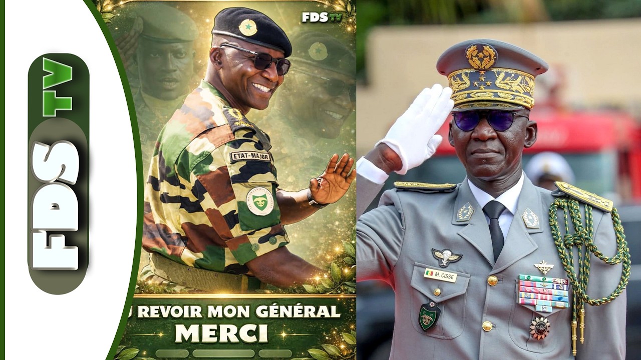 Séquence émotion: le tour d'adieu du Général d'Armée Mbaye, CEMGA 