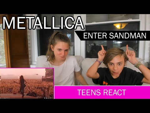 Teens Reaction - Metallica ( Enter Sandman ) Live in Moscow 1991