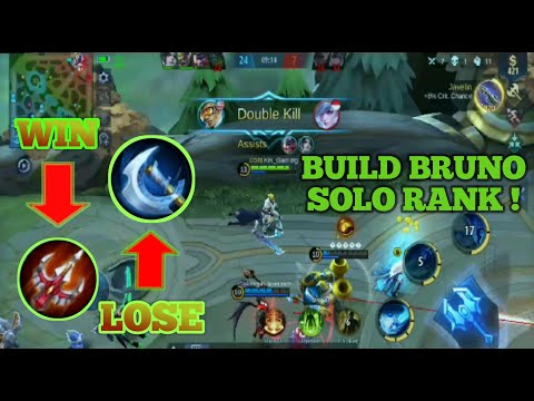 Build Rahasia Bruno Saat Solo Rank | Bruno Mobile Legends