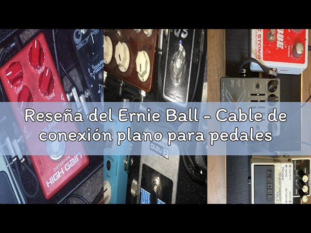 Vídeo relacionado con Ernie Ball - Cable de conexión plano para pedales, 7,6 cm, 3 unidades