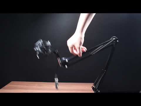 GPCT1545 - Microphone Stand NB-35 75cm Adjustable Suspension Arm Holder w/ Table Mount Clamp Video