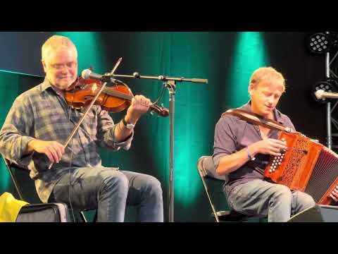 Chris Wood & Andy Cutting, opening numbers, Sidmouth Folk Festival, 09/08/24