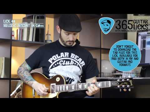 Lick 44/365 - Melodic Descent in C#m | 365 Guitar Licks Project
