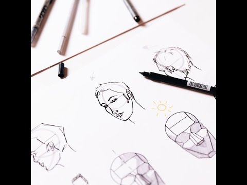 Porträt zeichnen lernen 04 - Rotationen