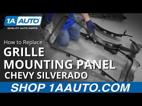 How to Replace Grille Mounting Panel 14-17 Chevy Silverado