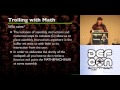 DEF CON 18 - frank^2 - Trolling Reverse-Engineers with Math: Ness... It hurts...
