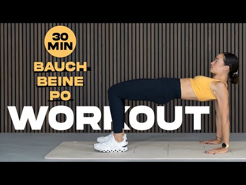 BAUCH BEINE PO WORKOUT | ohne Equipment | ohne Wiederholungen | 30 MINUTEN