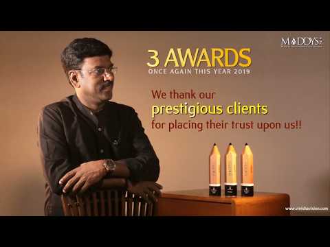 Maddys Awards 2019 | Vinisha Vision Award Winning Advertising Agency | K V Kathiravan Video