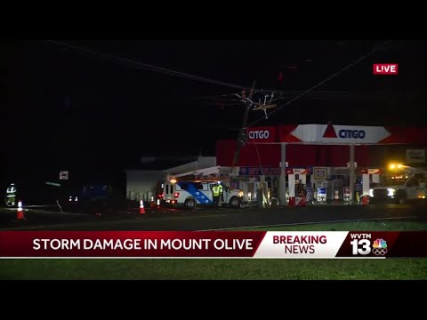 Storm damage in Mount Olive