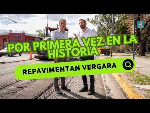 Damián Selci anunció la repavimentación histórica de la Avenida Vergara en Hurlingham
