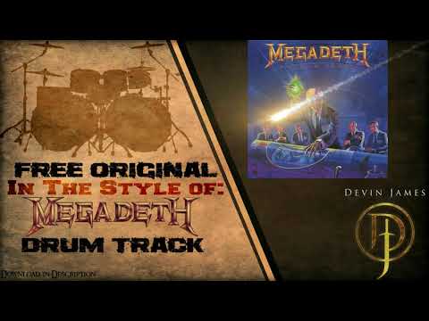 Megadeth Styled Free Original Drum Track - 151 BPM (FREE DOWNLOAD)