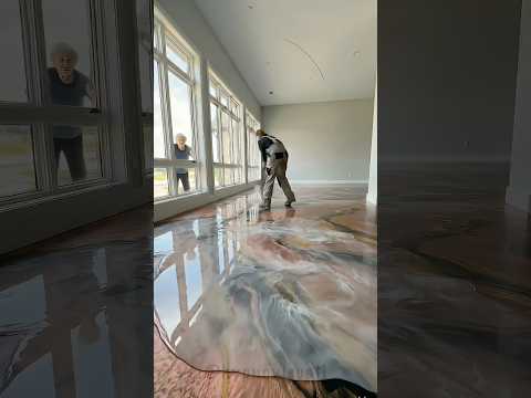 THIS FLOOR IS INSANE 😱 Pink  Luxury Epoxy Floor