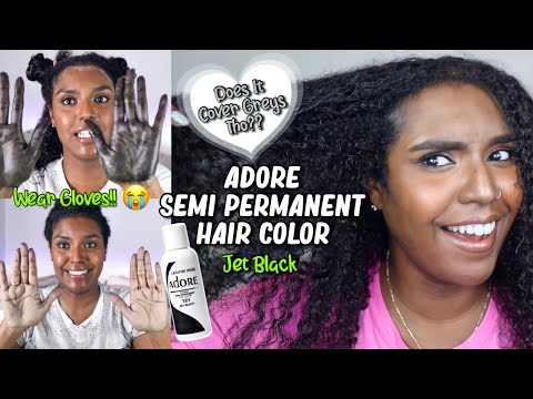 Dyeing My Natural Hair With Adore Semi Permanent Hair...